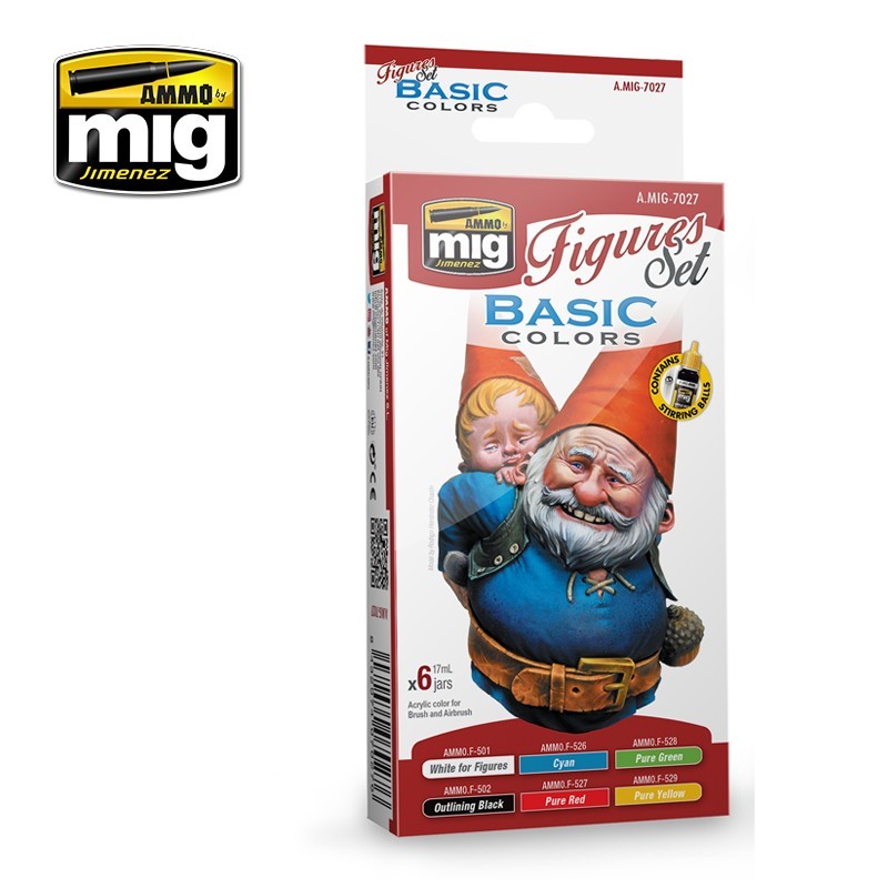 Basic Colors Figures Set (Ammo Mig) (4x17ml) 