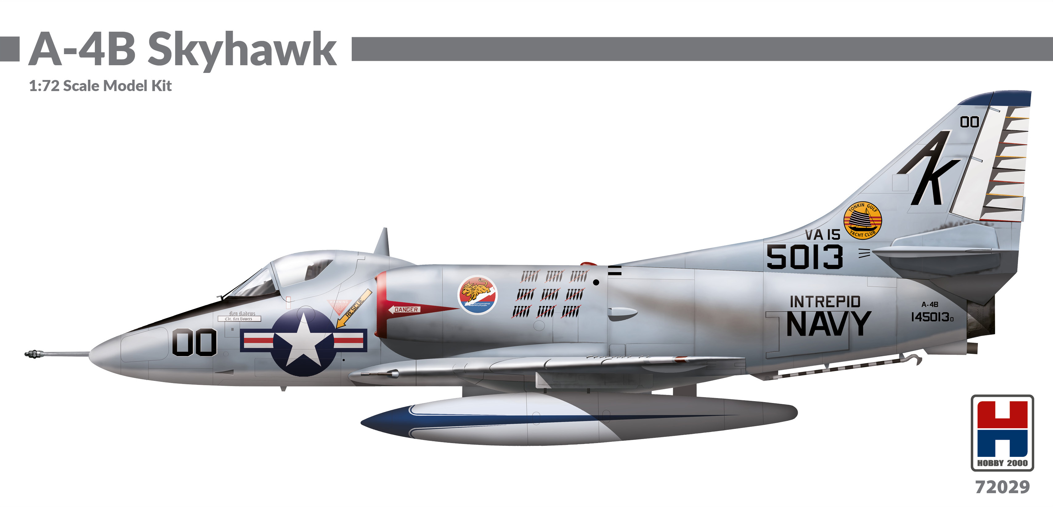 Model kit 1/72      Douglas A-4B Skyhawk - Vietnam 1966-68 - Fujimi kit +Cartograf decals + Paint Mask   (Hobby 2000)