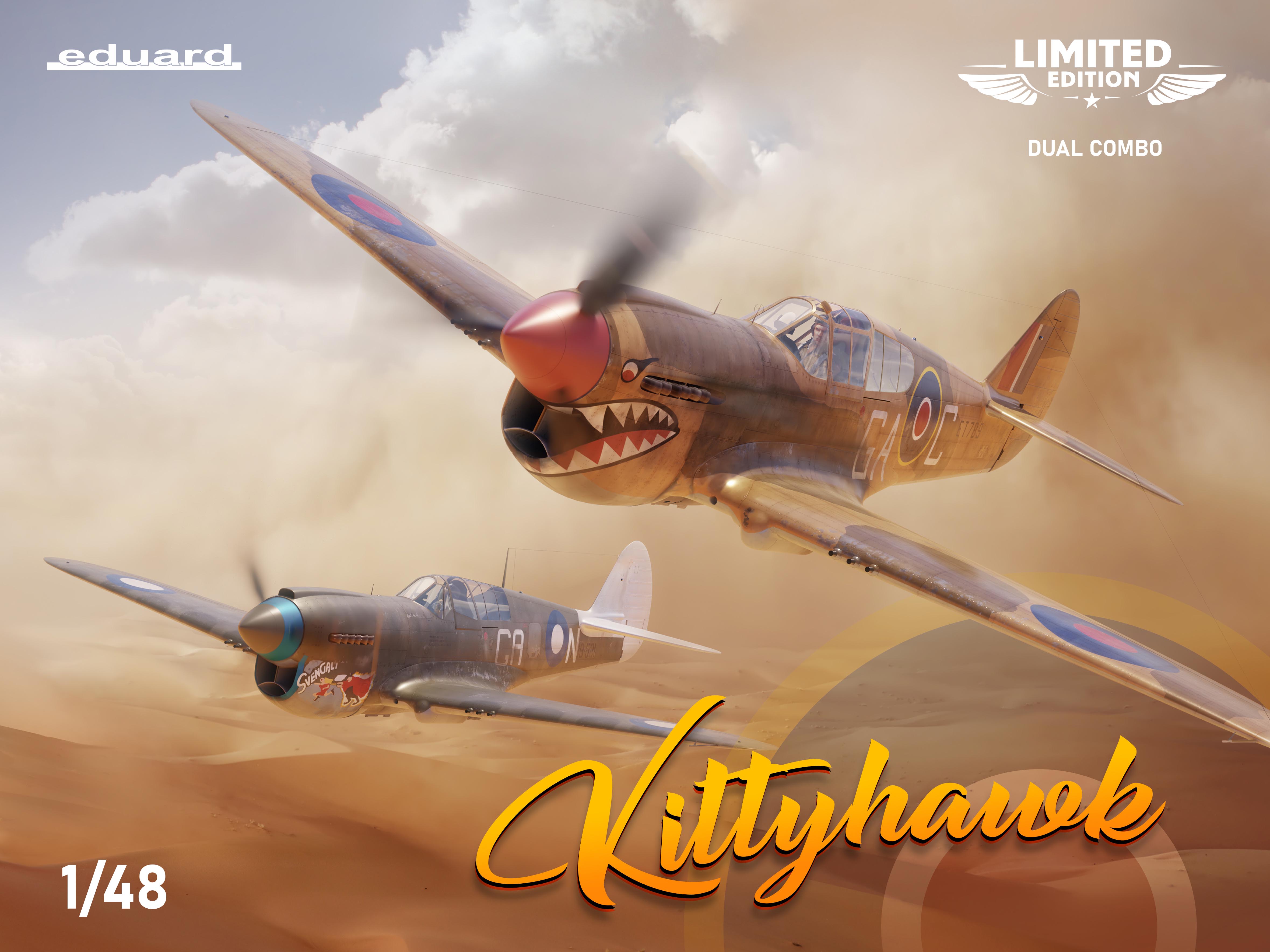 Model kit 1/48 Curtiss KITTYHAWK DUAL COMBO (LIMITED!) (Eduard kits)