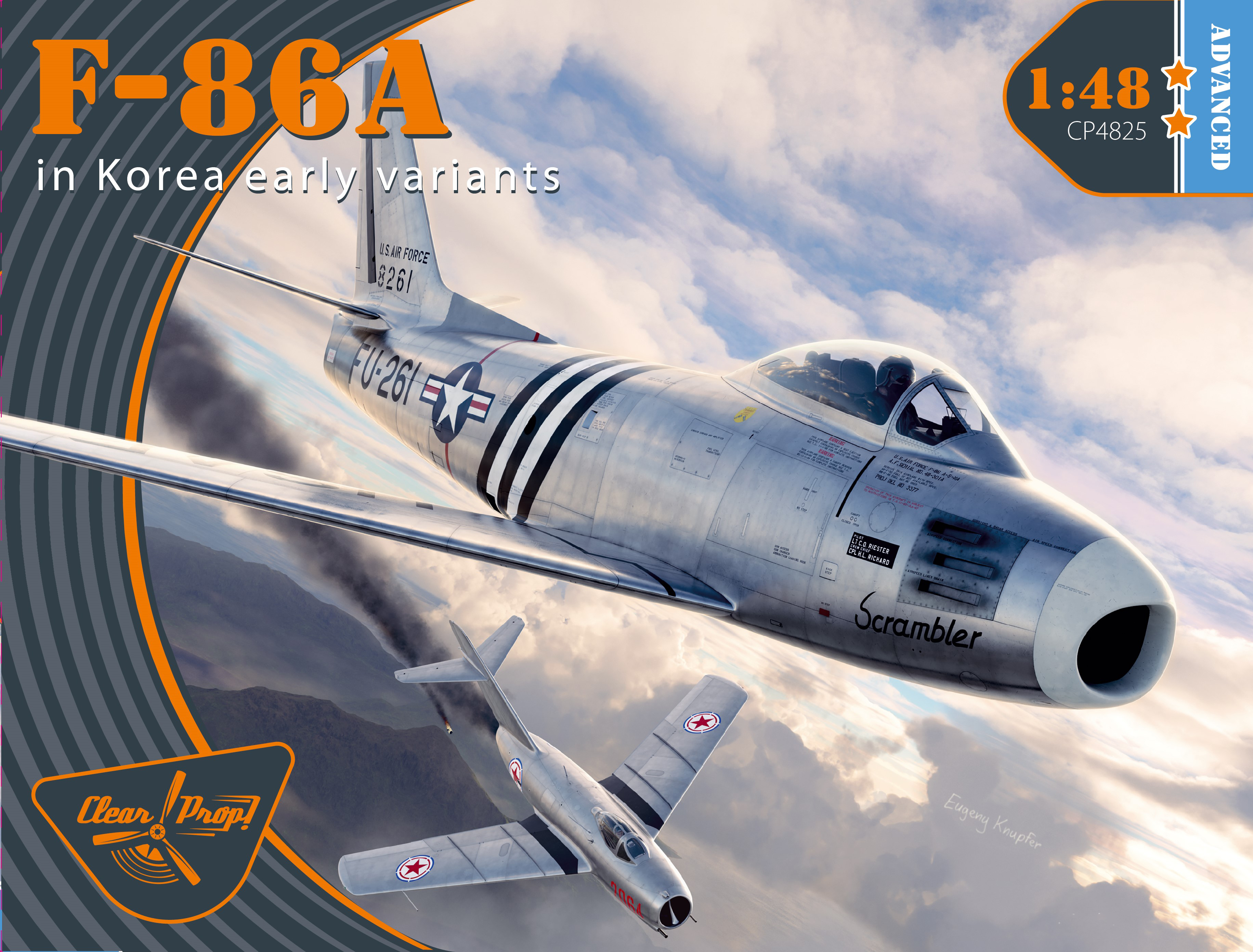 Model kit 1/48 F-86A in Korea early variants (3x camo) (Clear Prop)