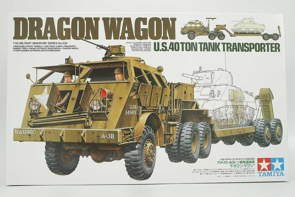 Model kit 1/35 U.S. 40 ton tank transporter Dragon Wagon (Tamiya)