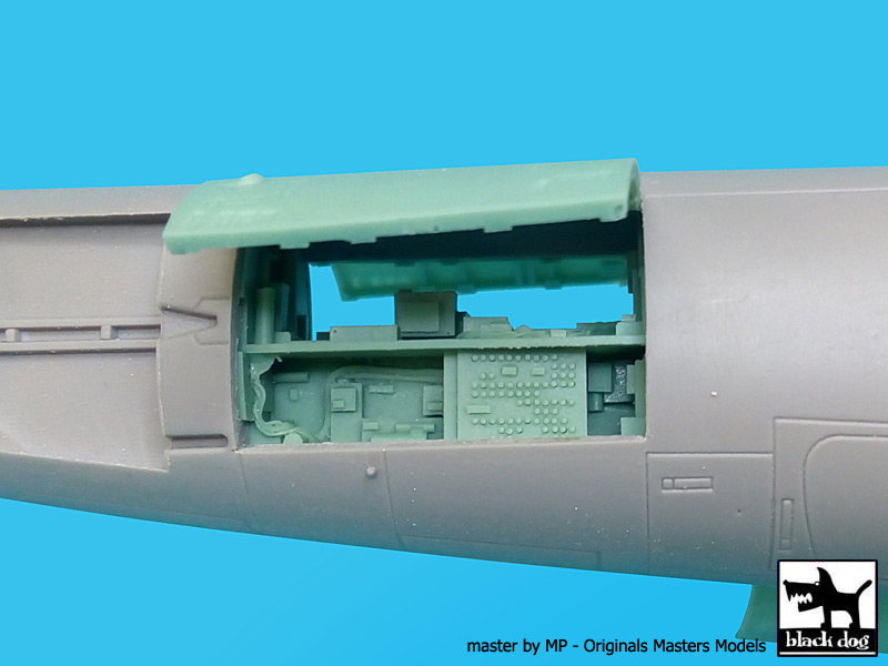 Additions (3D resin printing) 1/48 Grumman OV-1 Mohawk rear electronics (designed to be used with Roden kits)
