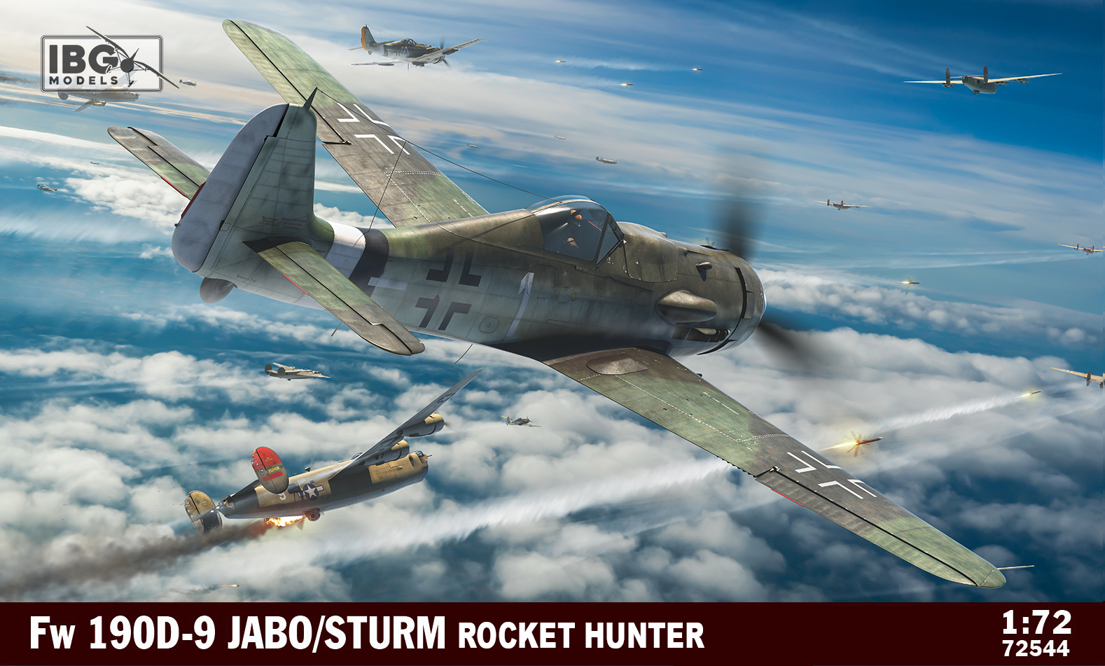 Model kit 1/72 Focke-Wulf Fw-190D-9 JABO/STURM rocket hunter (IBG Models)