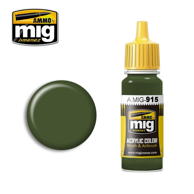 Acrylic paint OLIVGRUN SHADOW (Ammo Mig) (17ml) 