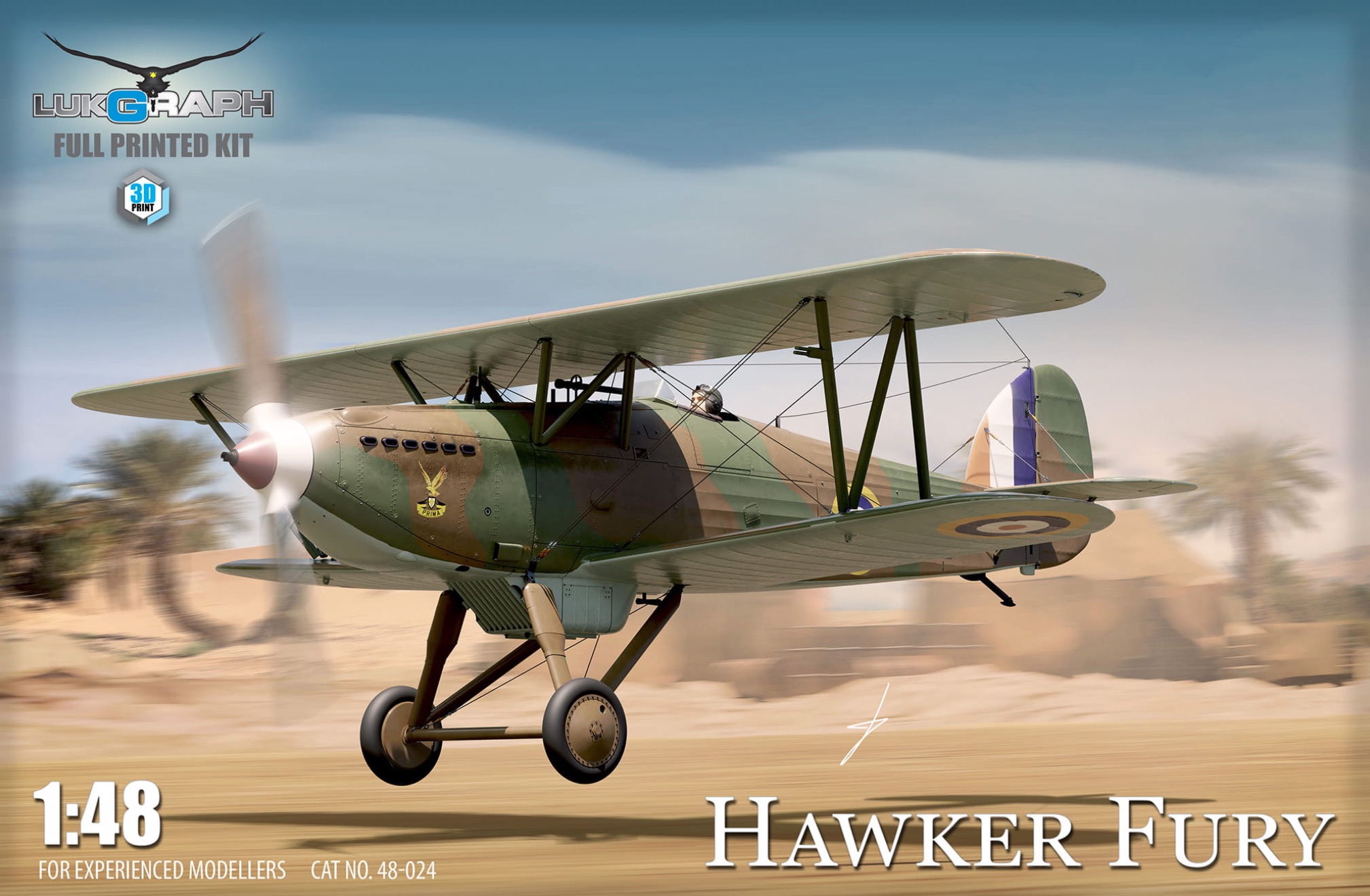 Model kit 1/48 Hawker Fury British Service (Lukgraph)