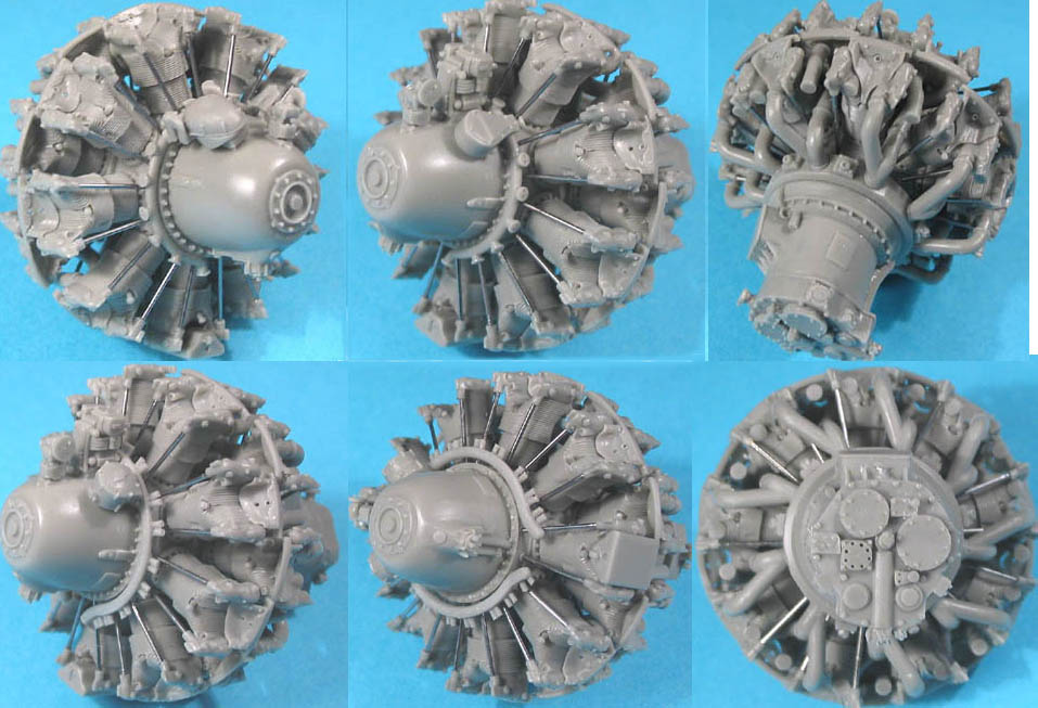 Additions (3D resin printing) 1/32 P&W R-2800 A/B (early) Engine  (Vector)