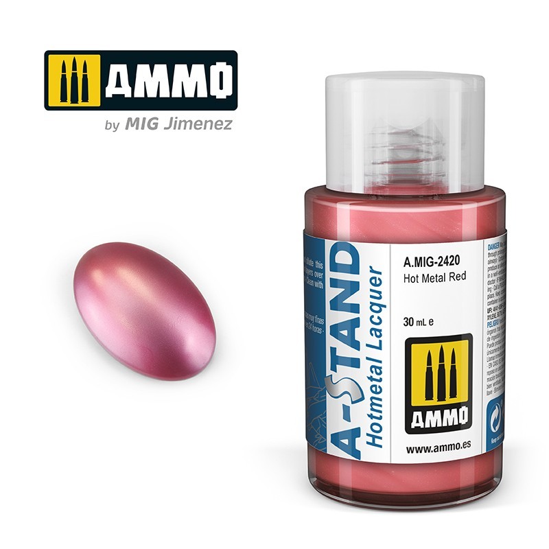 A-STAND Hot Metal Red (Ammo Mig) (30ml) 