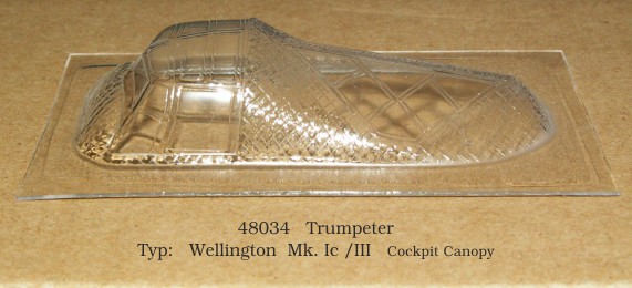 Vacu Canopy 1/48 Wellington Mk.Ic/III (TRUMP) (Rob Taurus)