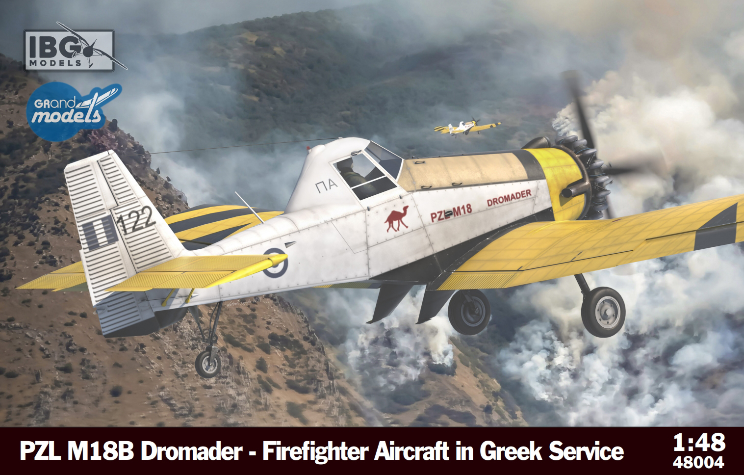 Model kit 1/48 PZL M18 Dromader - Firefighter Aircraft in Greek Service (IBG Models)