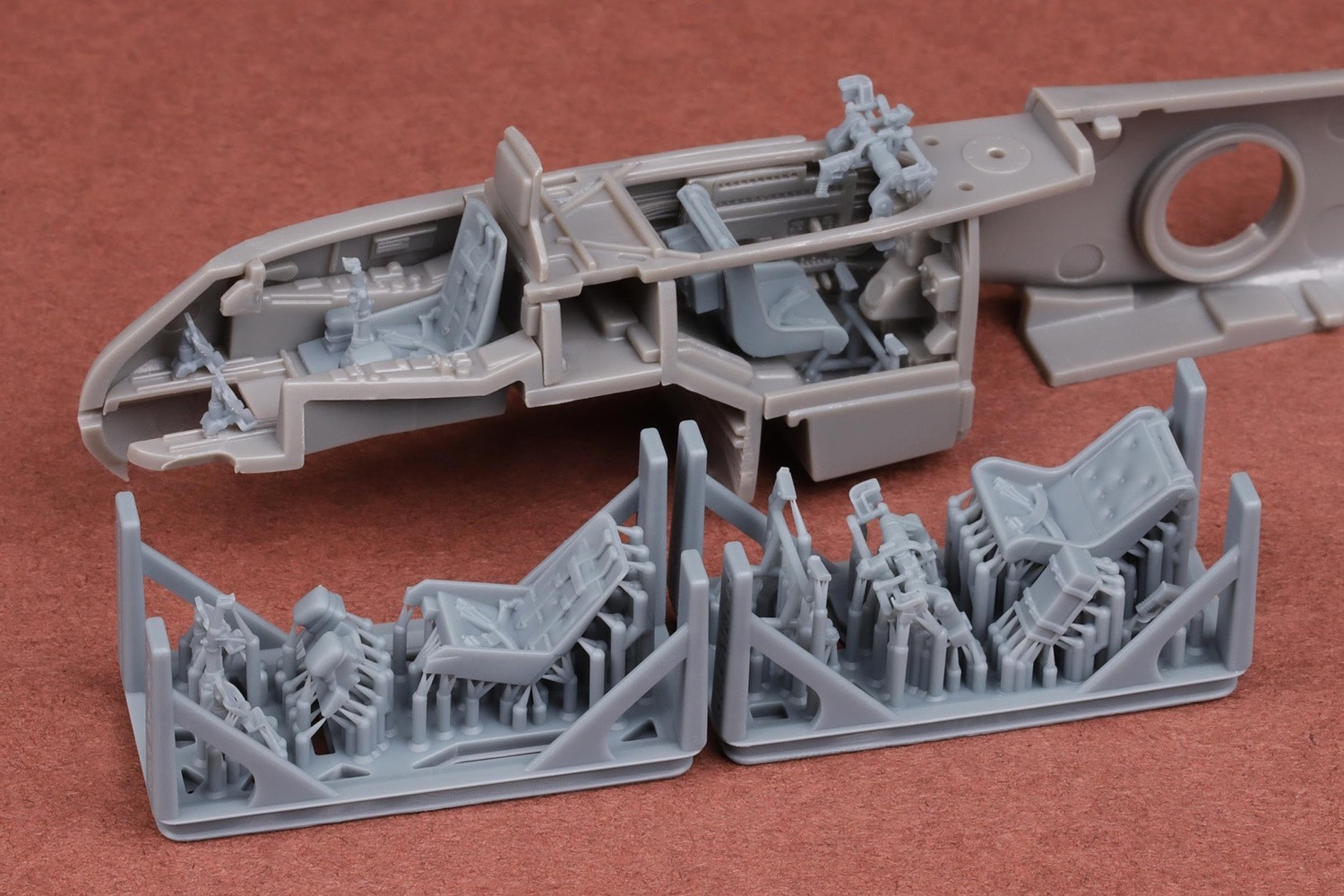 Additions (3D resin printing) 1/72 Messerschmitt Me-410A-1/U-2 & U4 cockpit upgrade parts (designed to be used with Airfix kits)