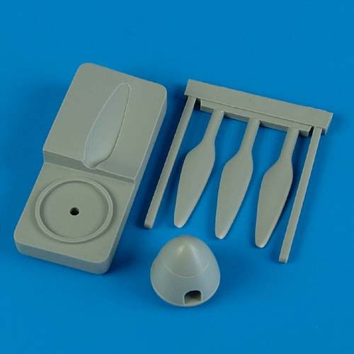 Additions (3D resin printing) 1/48 Junkers Ju-87B/R 'Stuka' propeller with tool (designed to be used with Italeri kits)