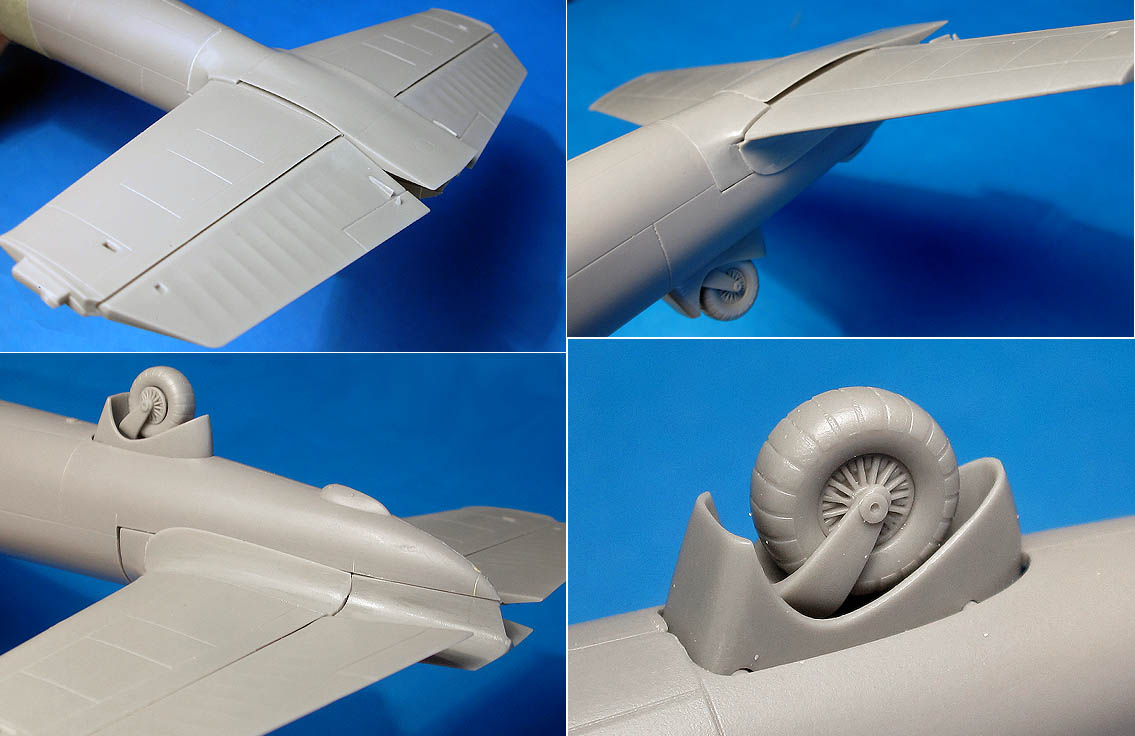 Additions (3D resin printing) 1/48 Dornier Do 17/215 Corrected Tailplanes and Tail Wheel (for ICM) (Vector) 
