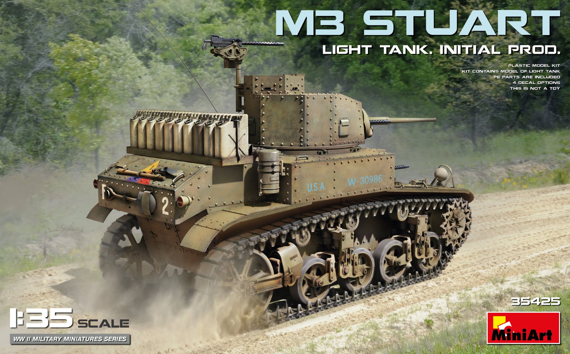 Model kit 1/35 M3 STUART LIGHT TANK (MiniArt)