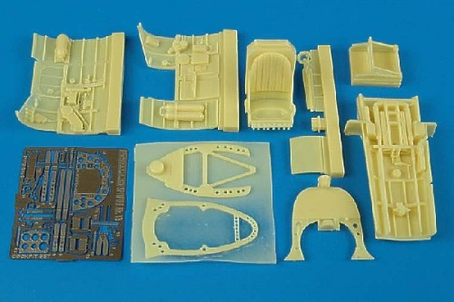 Additions (3D resin printing) 1/32 Supermarine Spitfire Mk.V cockpit set (designed to be used with Hasegawa kits)