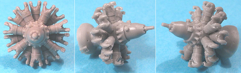 Additions (3D resin printing) 1/72 Gnome-Rhone GR-14K/N M-85/87/88 Engine (Vector)