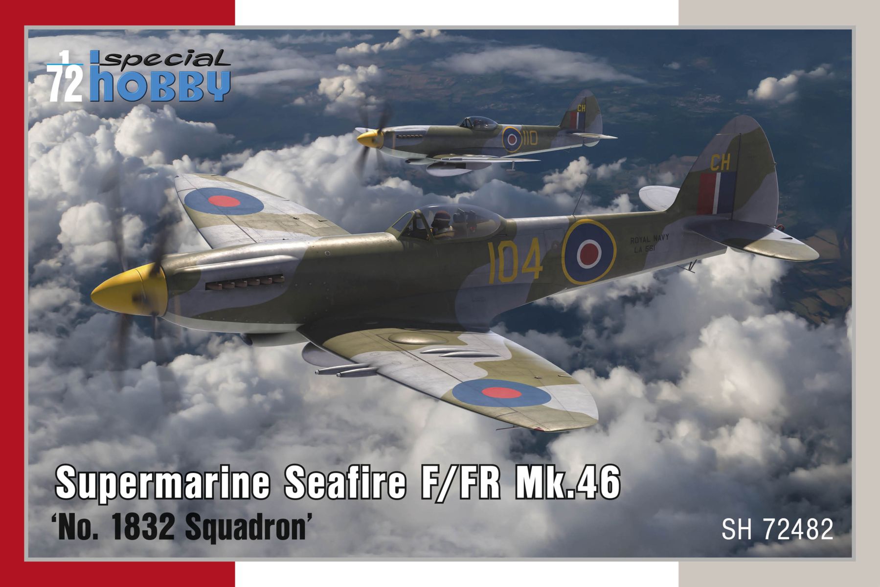 Model kit 1/72  Supermarine Seafire F/FR Mk.46 'No.1832 Sqn' (Special Hobby)