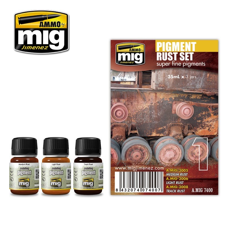 Pigment Rust Set (3x35mL) (Ammo Mig)