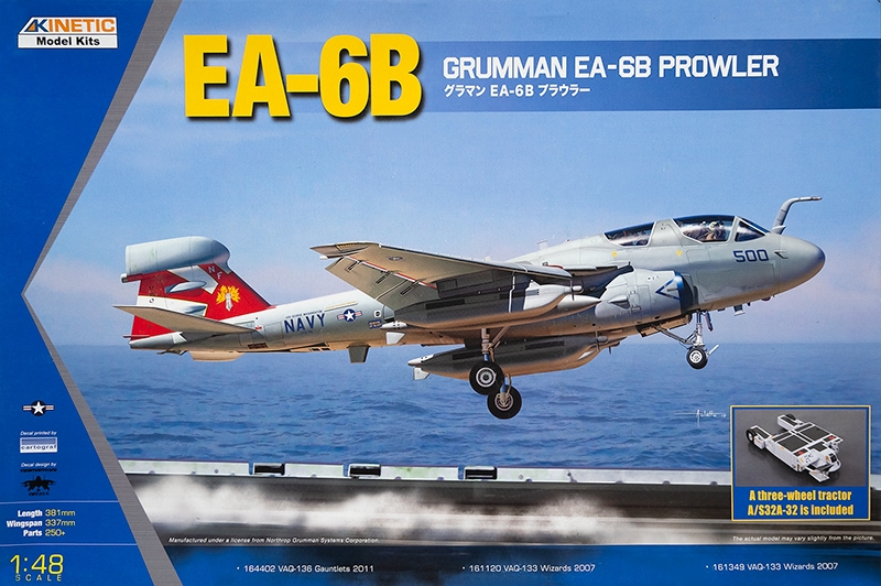 Model kit 1/48 Grumman EA-6B Prowler (New Wings) (Kinetic Model Kits)