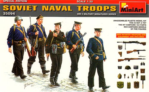 Figures (resin) 1/35 Soviet Naval Troops. (Special Edition) (MiniArt)