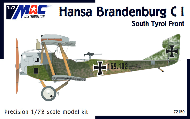 Model kit 1/72 Hansa-Brandenburg C.I Srs. 169 South Tyrolean Front (MAC Distribution)