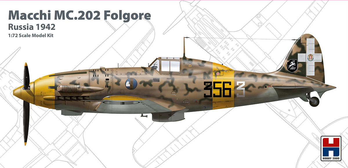 Model kit 1/72 Macchi C.202 Folgore Russia 1942 (ex Hasegawa)  (Hobby 2000)