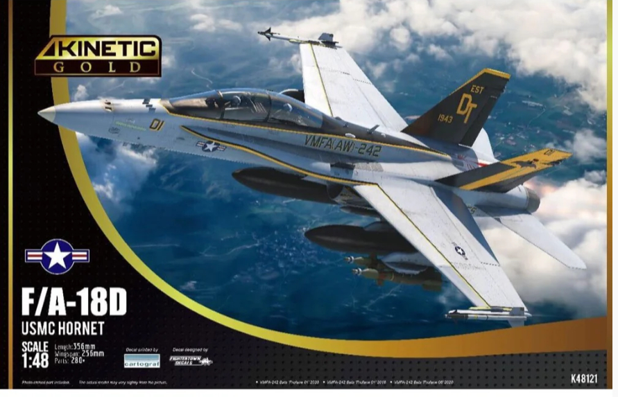 Model kit 1/48 F/A-18 D Hornet - USMC VFMA-225 w/MF (Kinetic Model Kits)