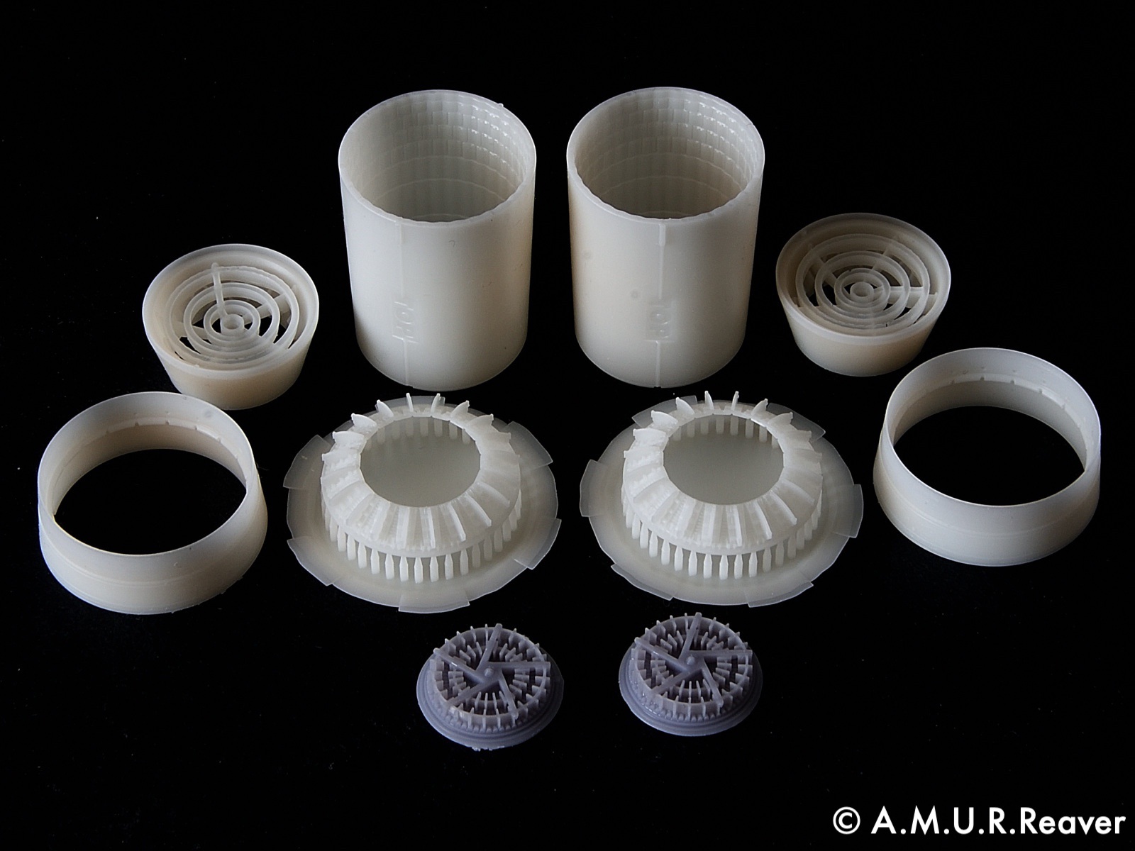 Additions 1/48 Rolls-Royce Spey engine nozzles for 1/48 scale Hasegawa British F-4K/M Phantom II models (A.M.U.R.Reaver) 