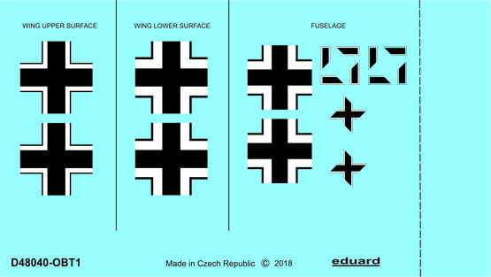 Decal 1/48 Fw 190A-2 national insignia (EDU)
