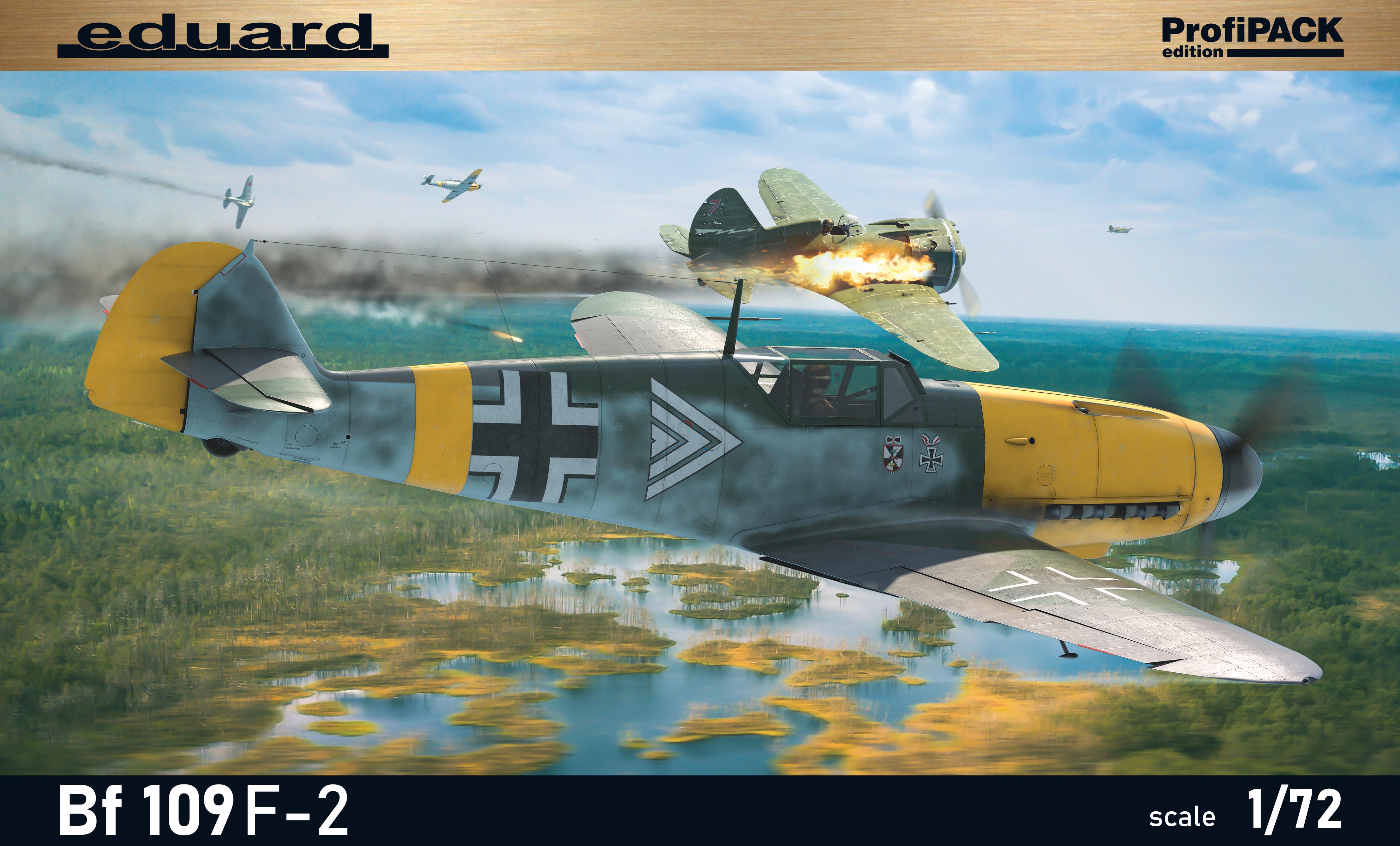 Model kit 1/72 Messerschmitt Bf-109F-2 The ProfiPACK edition (Eduard kits)