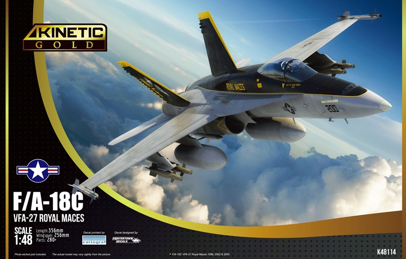 Model kit 1/48 F/A-18C VFA-27 Royal Maces (Kinetic Model Kits)