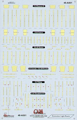 Decal 1/48 Formation light stripes and blocks (CAM)