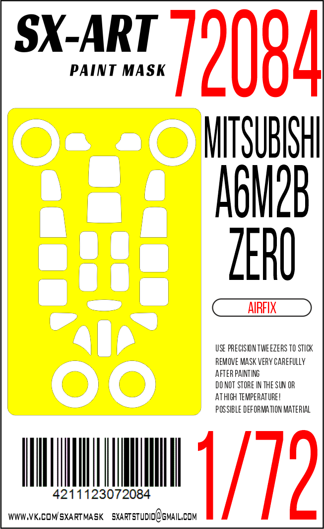 Paint Mask 1/72 Mitsubishi A6M2b Zero (Airfix)
