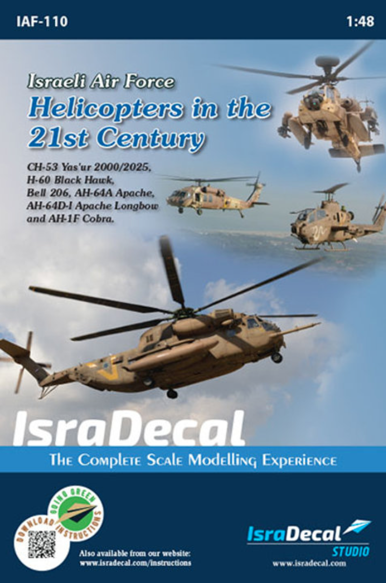 Decal 1/48 IAF Helicopers in 21st Century (IsraDecal Studio)