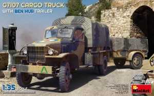 Model kit 1/35 G7107 1.5T 4x4 Cargo Truck & Trailer (MiniArt)