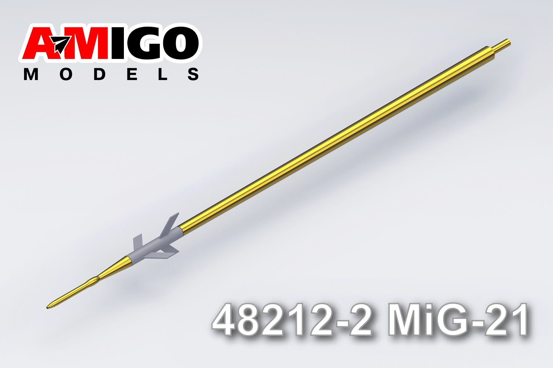 Aircraft detailing sets (brass) 1/48 Pitot tube of MiG-21 BIS/MF/SM/SMT (Amigo Models)