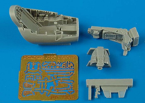 Additions (3D resin printing) 1/72 Saab J-35 Draken cockpit set (designed to be used with Hasegawa and Revell kits)[J-35J J-35O RF-35 J-35F J-35OEE JAS-39D JAS-39C]