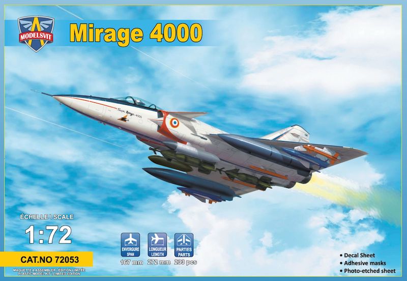 Model kit 1/72  Dassault Mirage 4000  (Modelsvit)