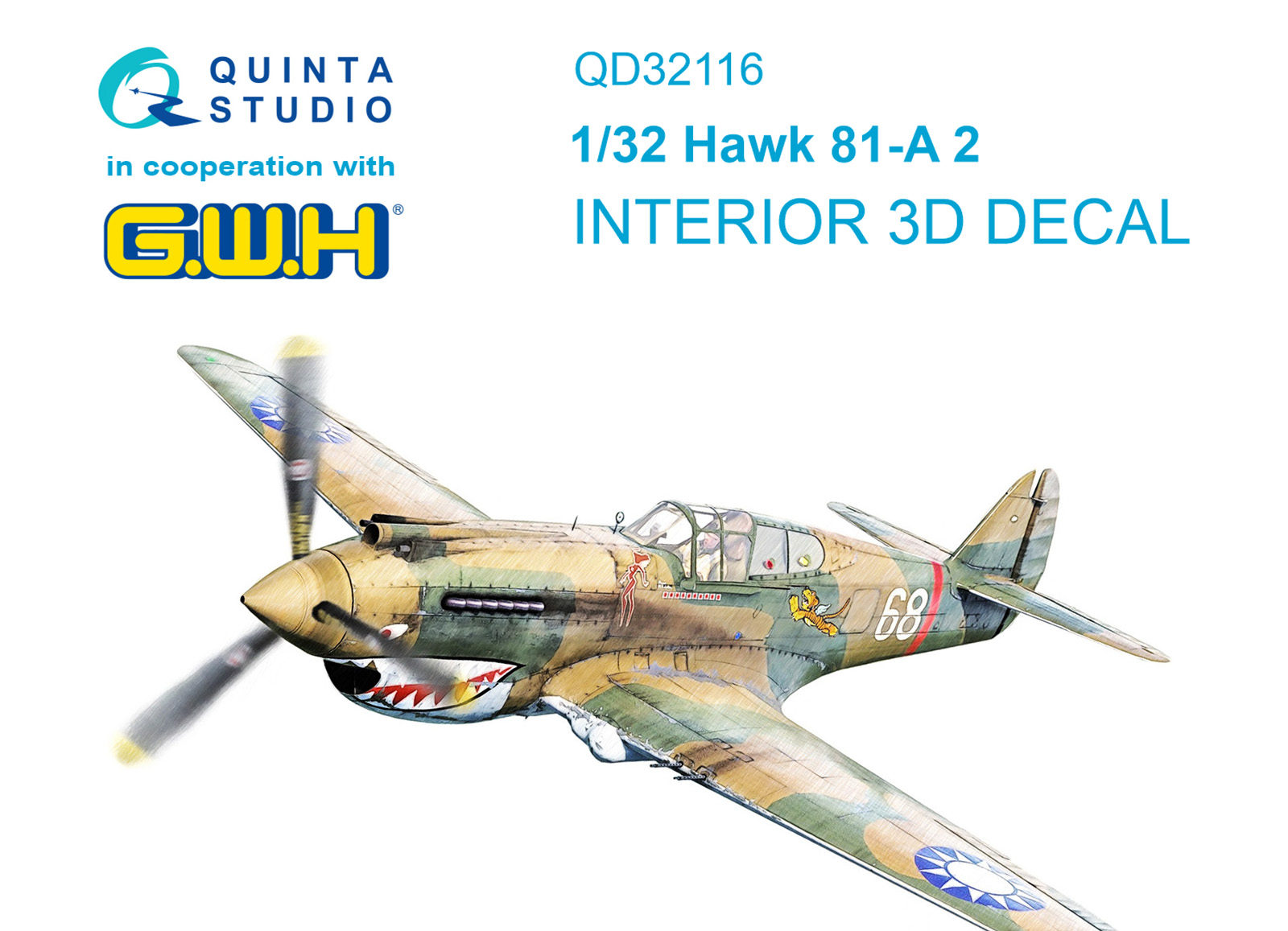 Hawk 81-A2 3D-Printed & coloured Interior on decal paper (GWH)