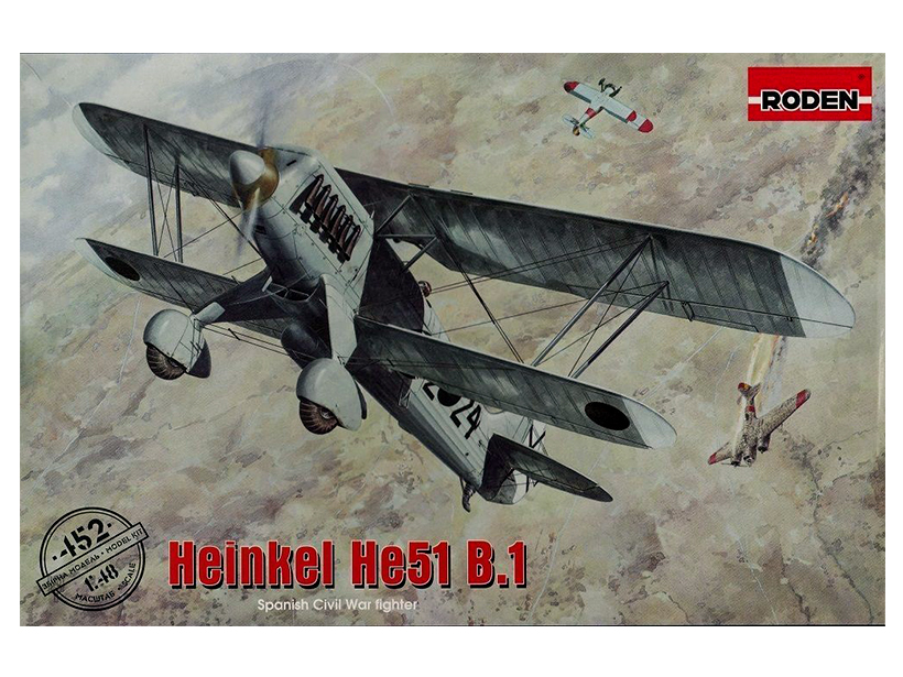 Model kit 1/48 Heinkel He-51 B.1 (Roden)