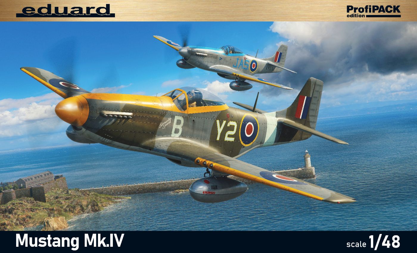 Model kit 1/48 North-American Mustang Mk.IV Profipack edition (Eduard kits)