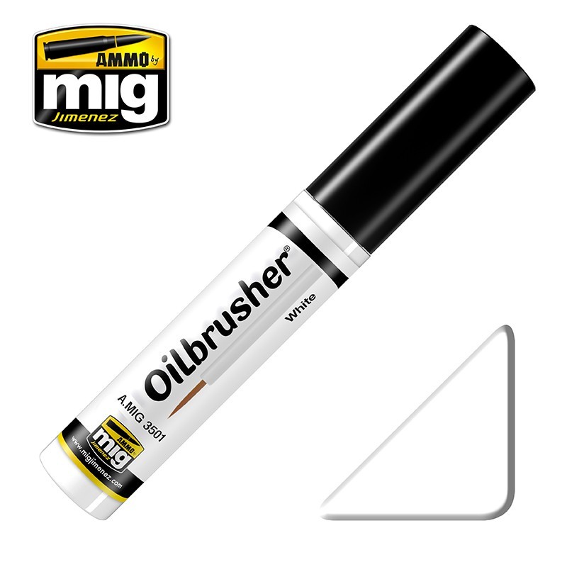 OILBRUSHER White (10mL) (Ammo Mig)