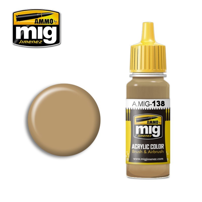 Acrylic paint DESERT YELLOW  (Ammo Mig) (17ml) 