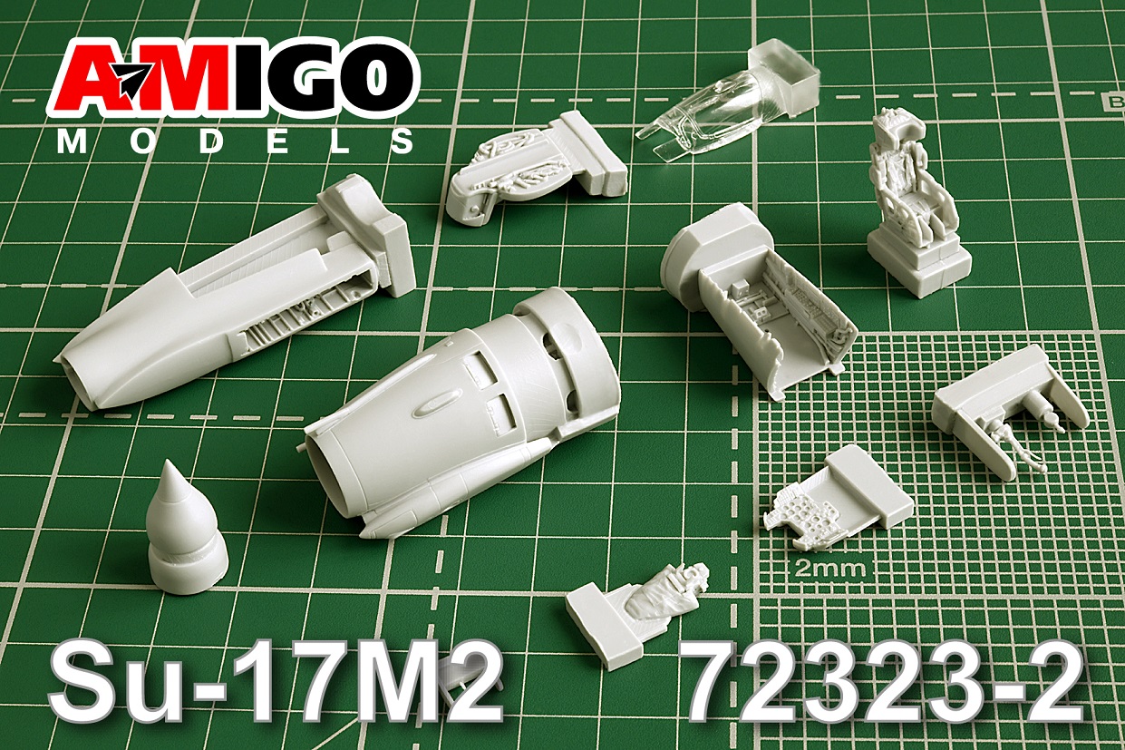 Additions (3D resin printing) 1/72 Su-17M-2 conversion kit (Amigo Models) 