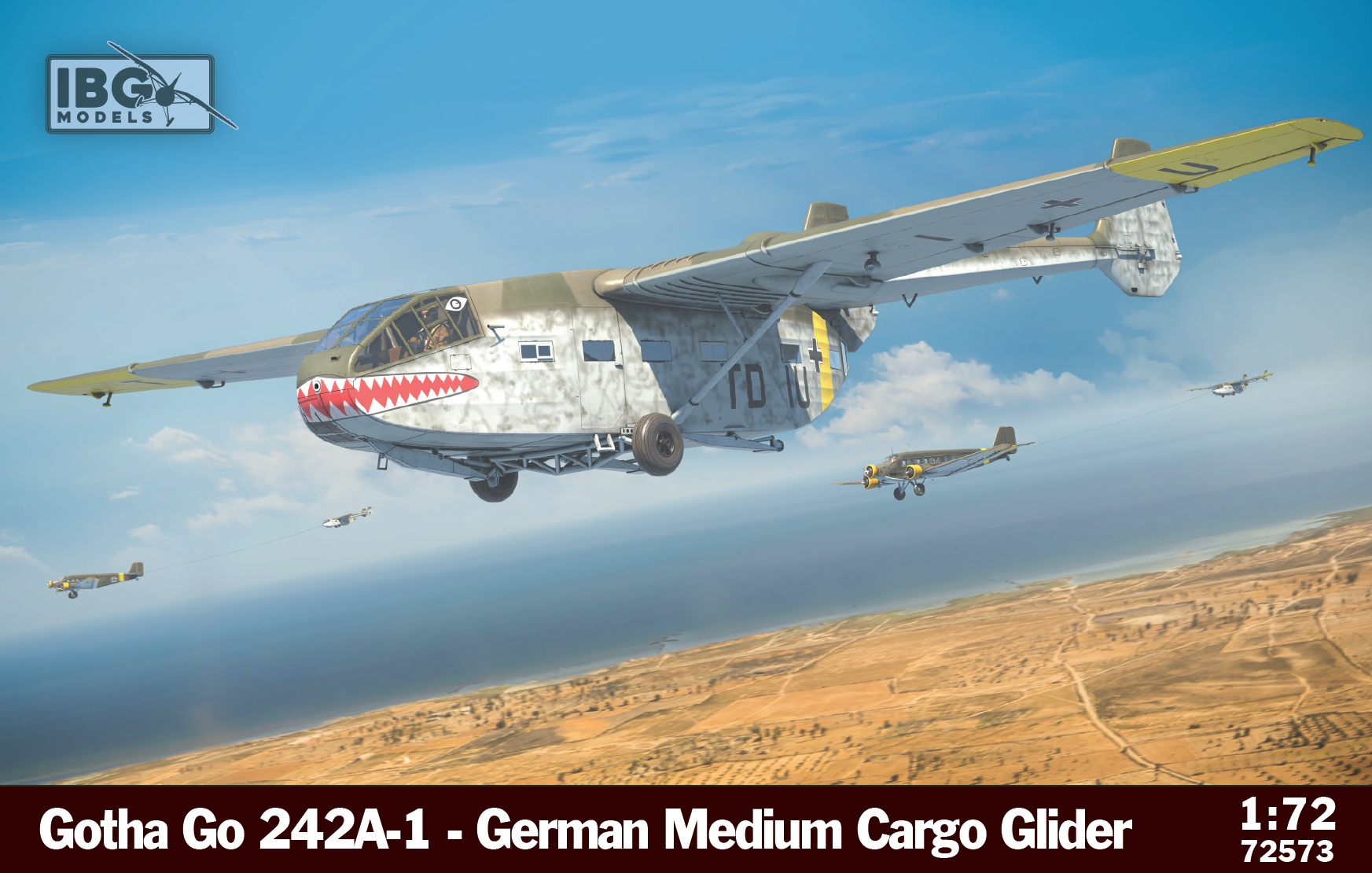 Model kit 1/72 Gotha Go-242A-1 - German Medium Cargo Glider (IBG Models)