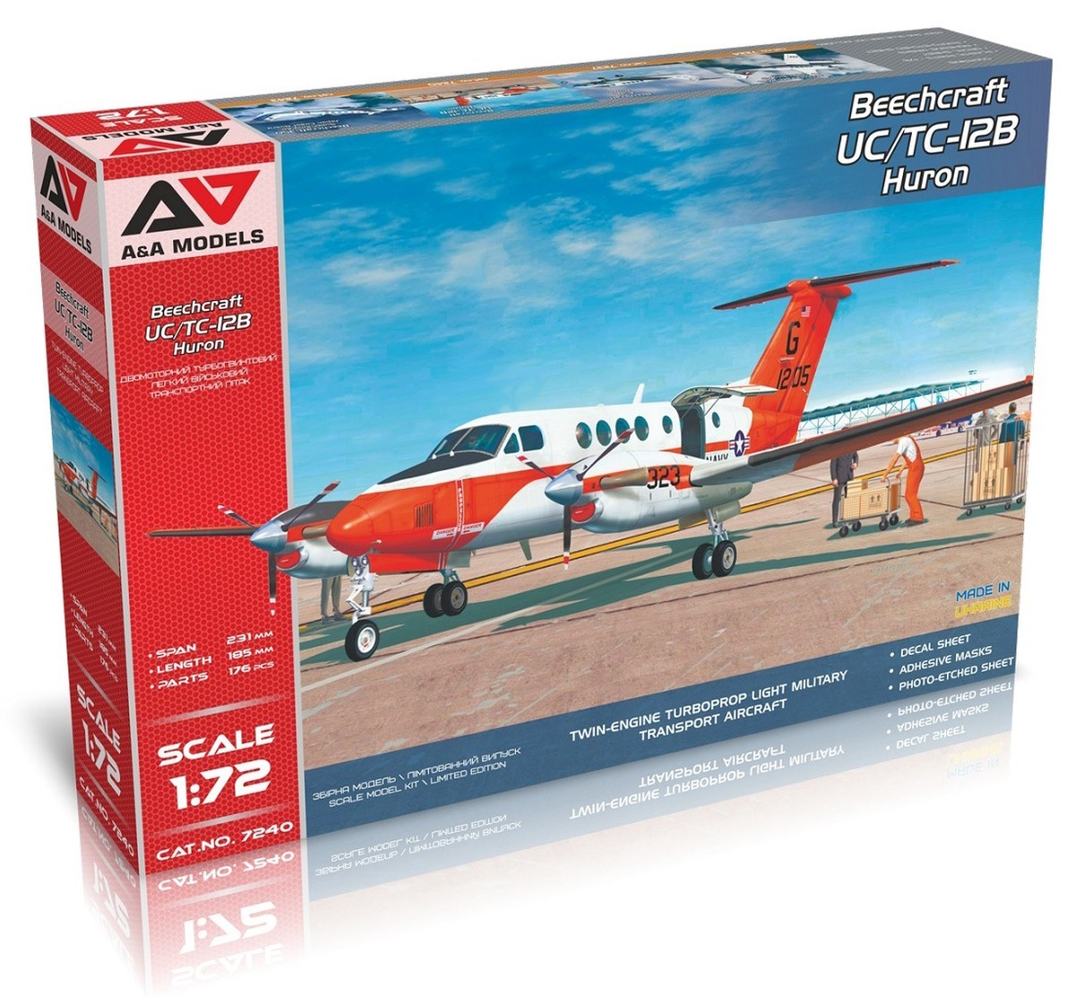 Model kit 1/72 Beechcraft UC-12B/TC-12B Huron (A & A Models)