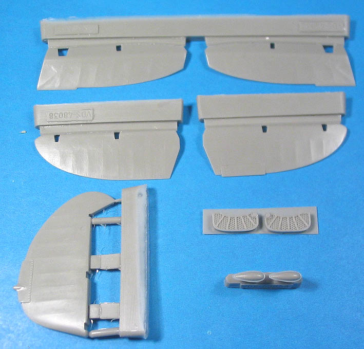 Additions (resin parts) 1/48 La-5FN control surfaces (for Zvezda) (Vector) 