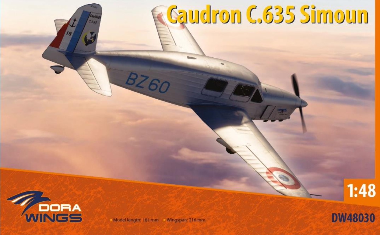 Model kit 1/48 Caudron C.635 Simoun (Dora Wings)