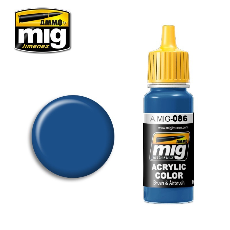 Acrylic paint BLUE (RAL 5019) (Ammo Mig) (17ml) 