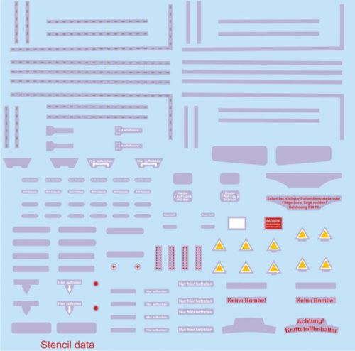 Decal 1/48 Fw 190A stencils