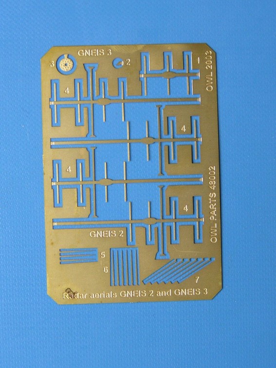 Photo Etching Kit 1/48 Radar Aerials Gneis 2 & 3 (Owl Decals)